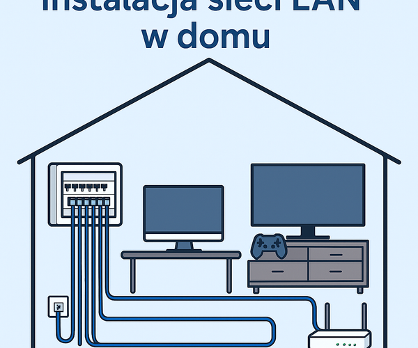 How to plan a home LAN? Wired LAN installation step by step. – EuroBox.pl