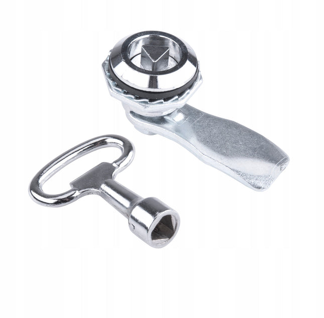 Zamek trójkąt ćwierćobrotowy do szaf gazowych chromowany 1ZP-0054 Euro-Box