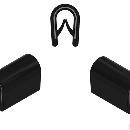 Uszczelka krawędziowa osłona krawędzi listwa ochronna do szyb blach 1-4 mm 12UK-0017