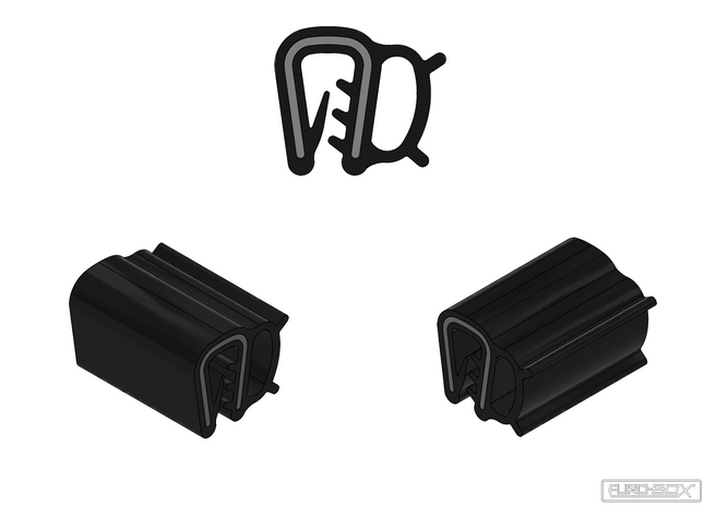 USZCZELKA KRAWĘDZIOWA BOCZNA OSŁONA KRAWĘDZI SAMOZACISKOWA 2MM 12UK-0015 Euro-Box