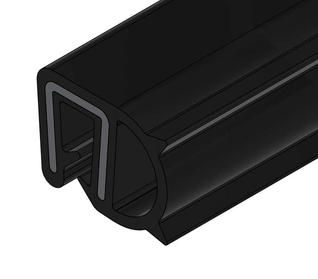 Uszczelka krawędziowa boczna z bąblem zbrojona samozaciskowa 2,7 mm EPDM 1 m 12UK-0012 Euro-Box