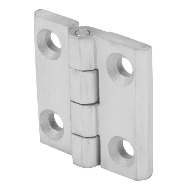 Anschraubbares Flachscharnier mit Löchern, Edelstahl 40x40 M5, 0Z-0151
