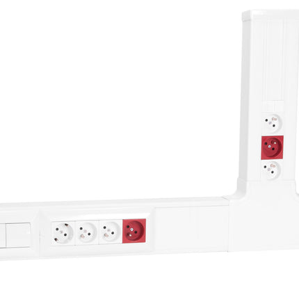 Cable channel 100x50 MEKS PLUS for mounting the frame and socket system 45x45 packaging