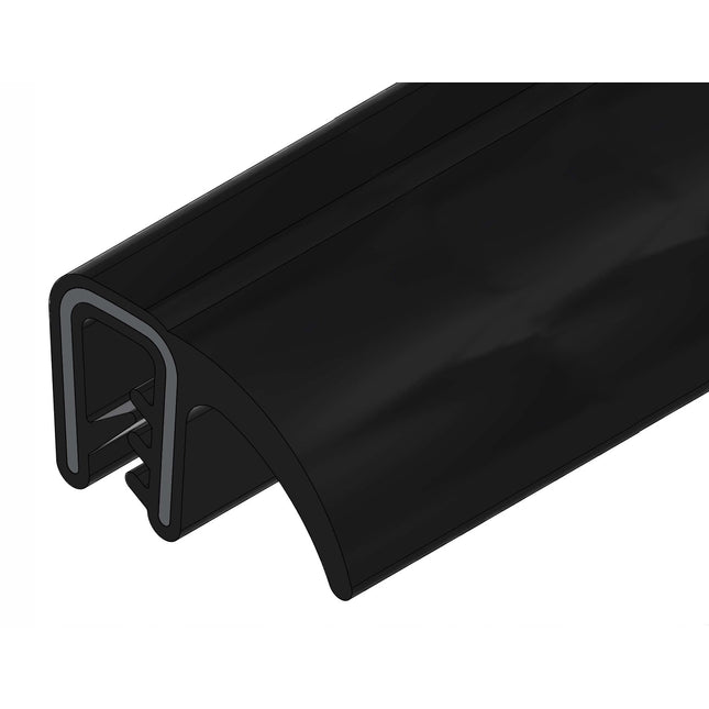 Uszczelka krawędziowa boczna z płetwą zbrojona samozaciskowa 1-3,5 mm EPDM 1 m 12EUK-0005