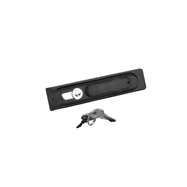 ZAMEK KLAMKA HS DO ROZDZIELNI SZAF ELEKTRYCZNYCH CZARNA - 2 klucze 1HS-0051 Euro-Box