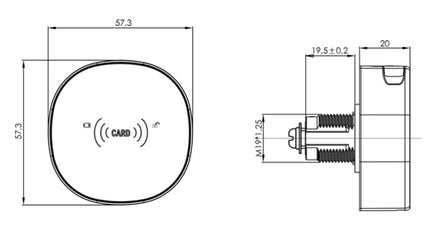 Euro-Box elektronisches RFID-Kartenschloss, schlüssellos