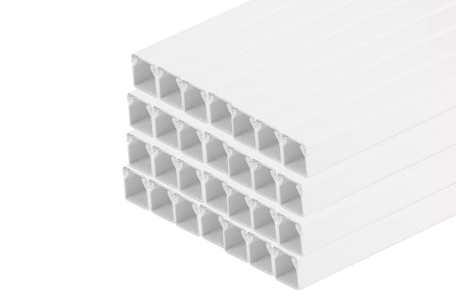 KORYTO KABLOWE LISTWA KANAŁ KABLOWY EKO KORYTKO Z POKRYWĄ 30x30 OPAKOWANIE 80 M Euro-Box