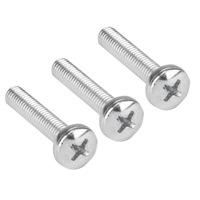 M5x25 Crosshead Screws, White Zinc-Coated, 1000 pcs
