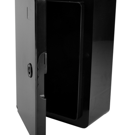 Szafka montażowa ABS czarna 200x300x130 kpl. z szyną, wkrętami i dławikami