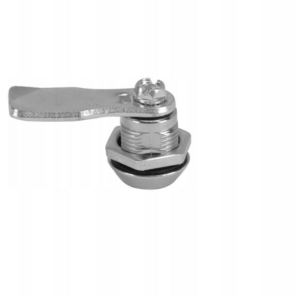 Zamek płetwa ćwierćobrotowy do szaf elektrycznych chromowany z kluczem EK333 1ZP-0281 Euro-Box