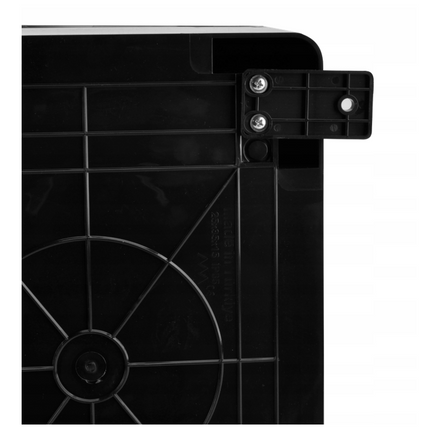 Szafka montażowa ABS czarna 250x350x150 kpl. z szyną, wkrętami i dławikami