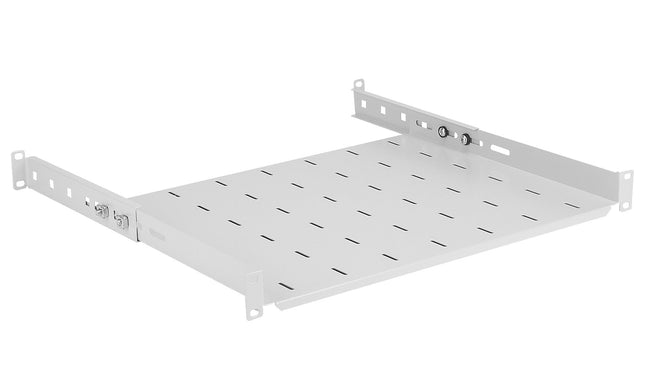Półka regulowana do szafy RACK 19'' 1U 350 mm szara Euro-Box