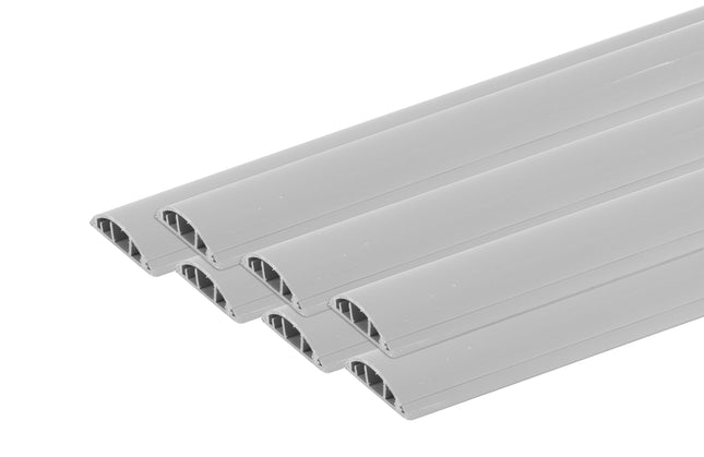 KORYTO KABLOWE KANAŁ LISTWA MASKUJĄCA DO KABLI PODŁOGOWA Z POKRYWĄ 50x13 OPAKOWANIE 60M Euro-Box