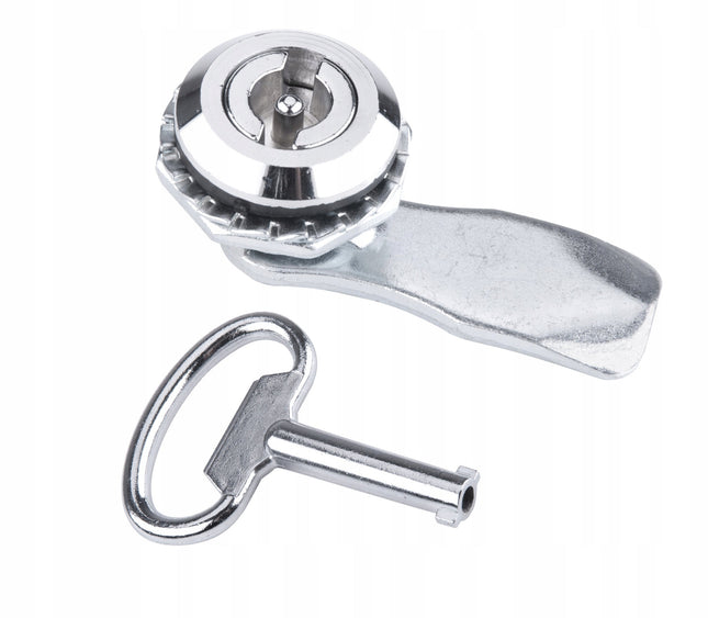 Zamek płetwa ćwierćobrotowy do szaf gazowych chromowany 1ZP-0079 Euro-Box