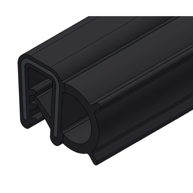 Uszczelka krawędziowa boczna z bąblem zbrojona do krawędzi 4 mm EPDM 1 m 12UK-0014