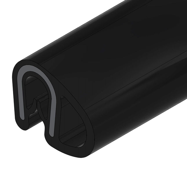 Uszczelka krawędziowa boczna z bąblem zbrojona samozaciskowa 1-2 mm EPDM 1 m 12EUK-0011 Euro-Box