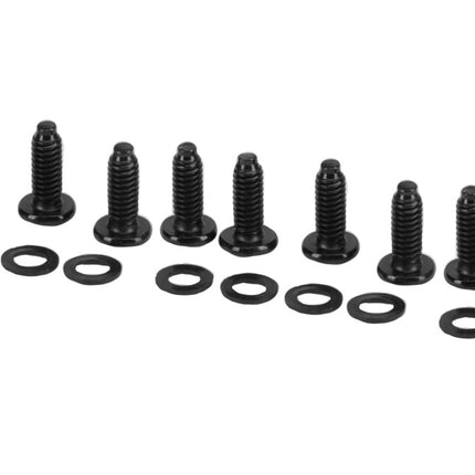 Wkręt do metalu M5 czarny z podkładką 10 mm na krzyżyk zestaw 10 szt