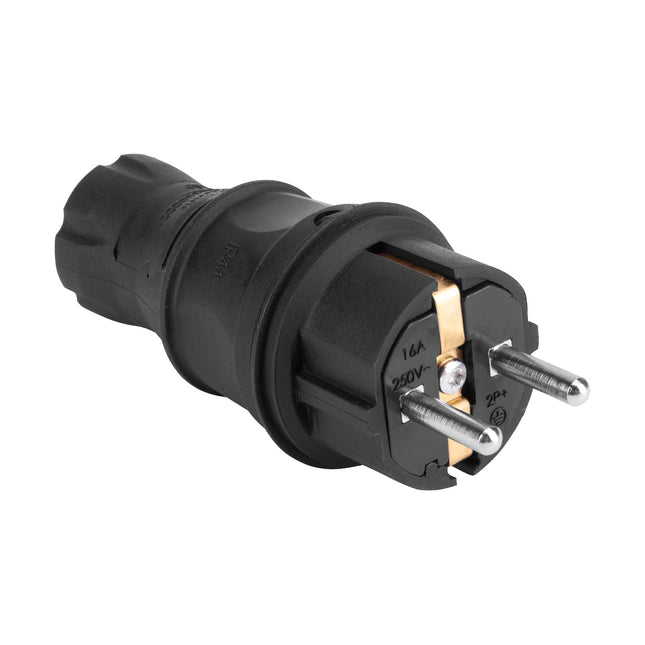 Wtyczka gumowa z uziemieniem 16A 250V IP44