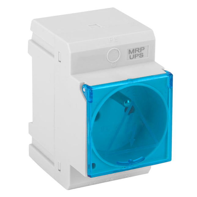 Gniazdo z uziemieniem na szynę DIN TH35 16A 250V