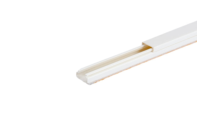Cable trunking 12x7 mm 2m self-adhesive duct with tape
