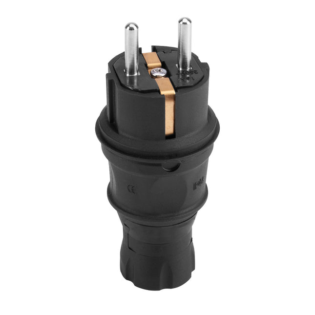 Wtyczka gumowa z uziemieniem 16A 250V IP44