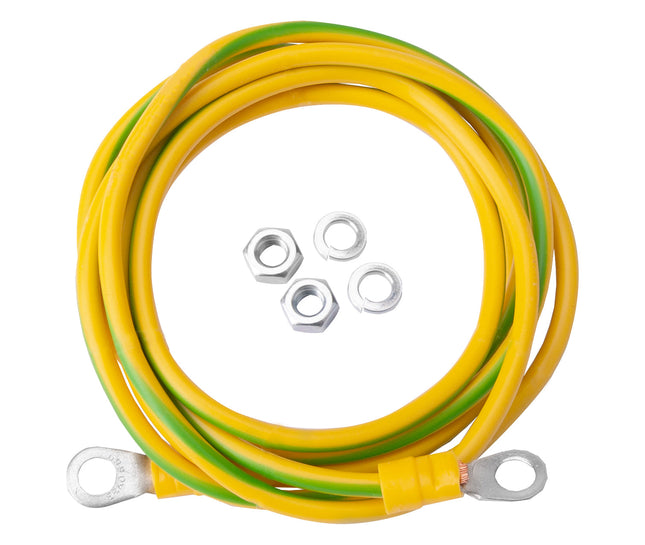 Komplet uziemienia kabel przewód linka uziemiająca LGY 4 mm2 1,5m Euro-Box