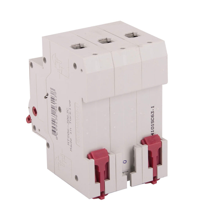 WYŁĄCZNIK BEZPIECZNIK NADPRĄDOWY INSTALACYJNY ESKA 63A 3P C63 Euro-Box