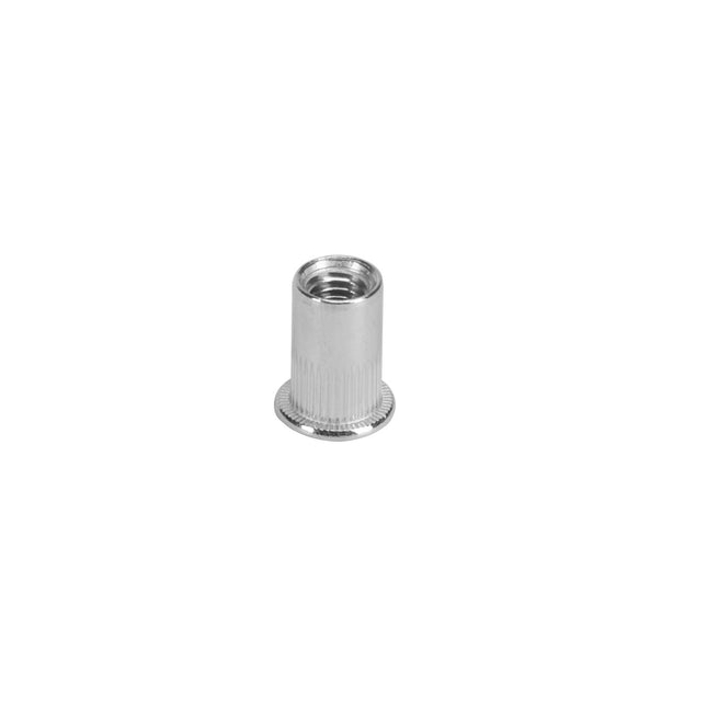 Nitonakrętka radełkowana M8 nierdzewna z kołnierzem 0,5-3,5 mm 50 szt 4N-0030