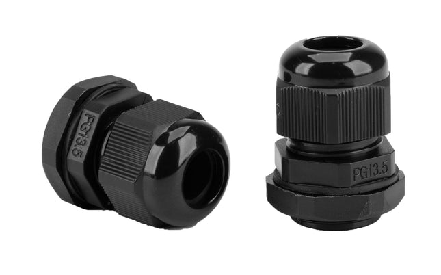 Dławik kablowy wodoodporny czarny PG13,5 IP68 Euro-Box