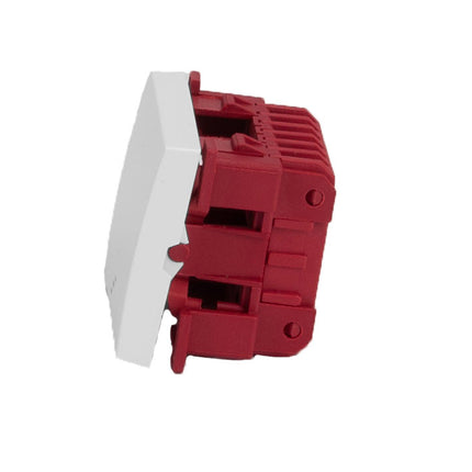 Włącznik krzyżowy 45x45 do kanału modularnego biały