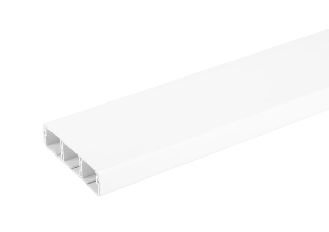 KORYTO KABLOWE LISTWA KANAŁ ELEKTROINSTALACYJNY KORYTKO DZIELONE 74x20 2M Euro-Box