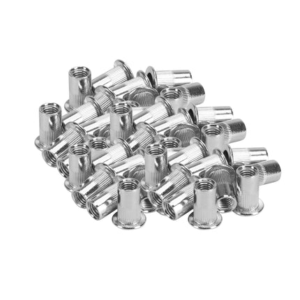 Nitonakrętka radełkowana M10 ocynkowana z kołnierzem 4-6,5 mm 50 szt 4N-0024