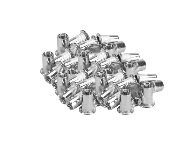 Nitonakrętka radełkowana M10 ocynkowana z kołnierzem 4-6,5 mm 50 szt 4N-0024