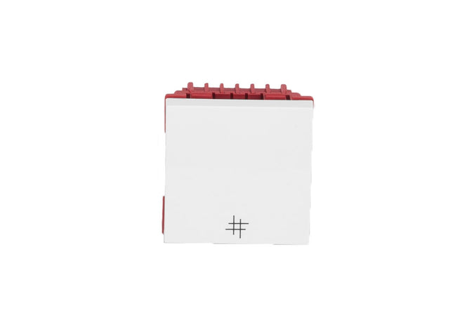 Włącznik krzyżowy 45x45 do kanału modularnego biały