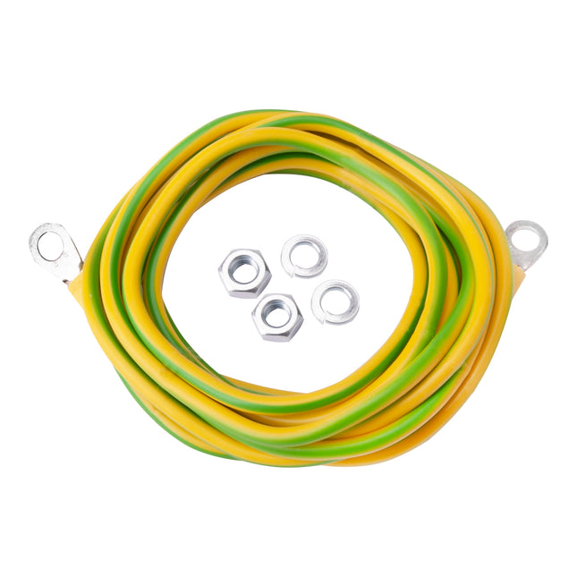 Komplet uziemienia kabel przewód linka uziemiająca LGY 4 mm2 2m