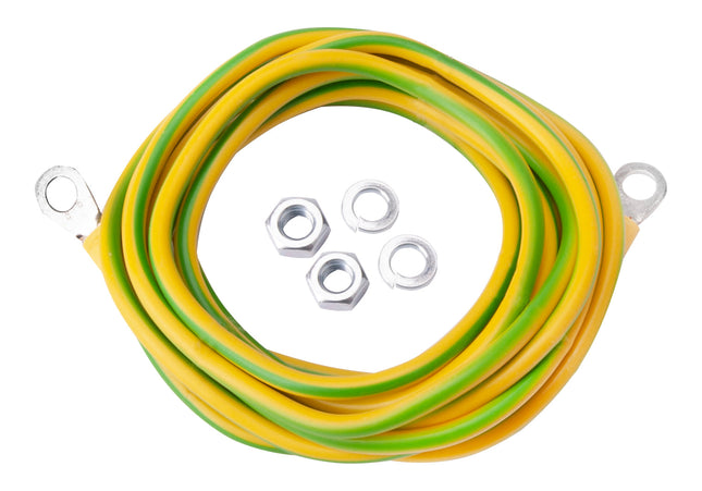 Komplet uziemienia kabel przewód linka uziemiająca LGY 4 mm2 2m Euro-Box