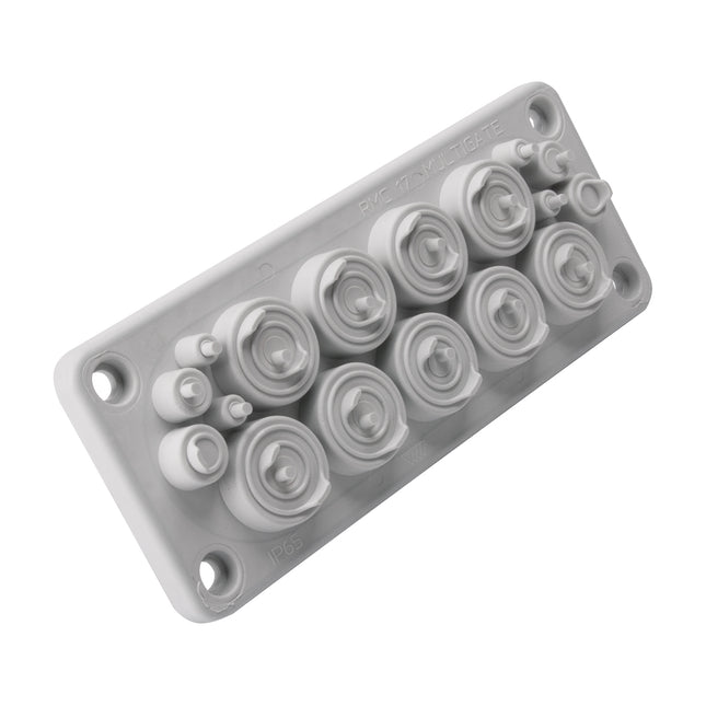 Przepust wielootworowy RMC17 IP65 UL94 V-0 szary