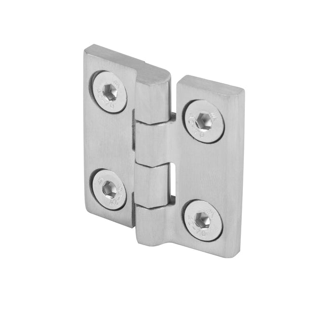 Zawias przykręcany nierdzewny 50x50 mm z otworami M6 , komplet montażowy 0Z-0178 Euro-Box