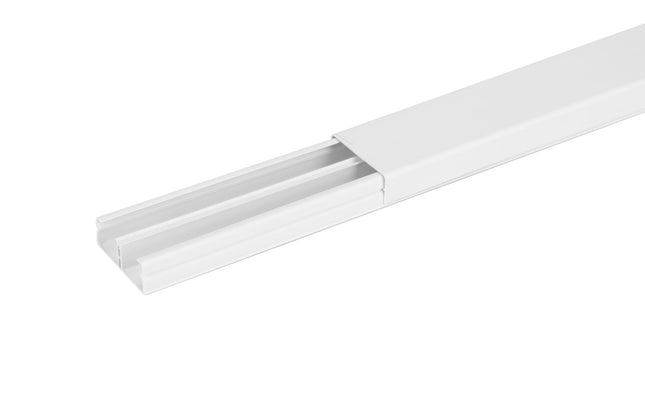 Koryto kablowe dzielone 46x25 mm 2m do puszek i gniazd 45x45 boczne