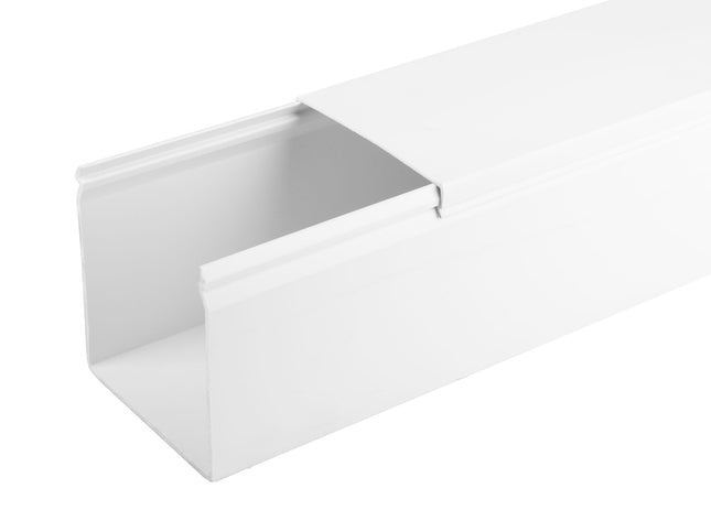 KORYTO KABLOWE LISTWA KANAŁ KABLOWY KORYTKO Z POKRYWĄ 100x100 2M Euro-Box
