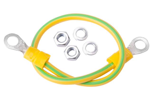 Komplet uziemienia kabel przewód linka uziemiająca LGY 4 mm2 0,3m Euro-Box