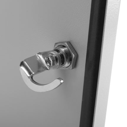 Zamek ćwierćobrotowy klamka z ryglem haczykowym uchwyt typu L EK333 1ZP-005