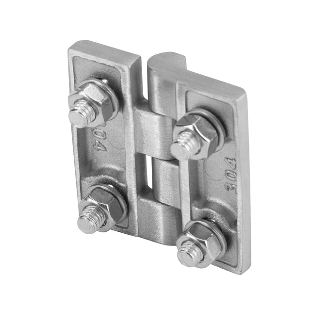 Zawias przykręcany nierdzewny 50x50 mm z otworami M6 , komplet montażowy 0Z-0178 Euro-Box
