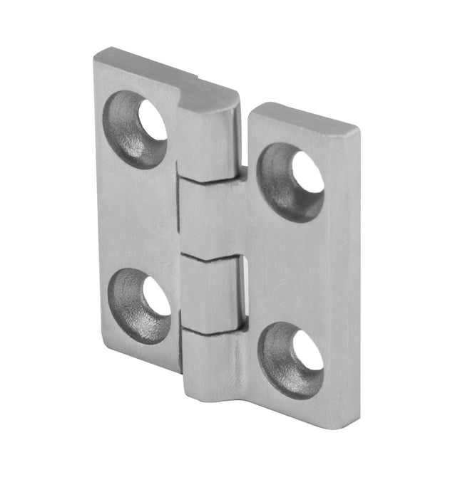 Zawias przykręcany z otworami skrzydełkowy metalowy płaski 50x50 nierdzewny 0Z-0169 Euro-Box
