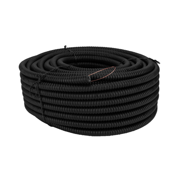 RURA KARBOWANA METALOWA PESZEL Z PILOTEM W POWŁOCE PVC FI 16/20 50 M