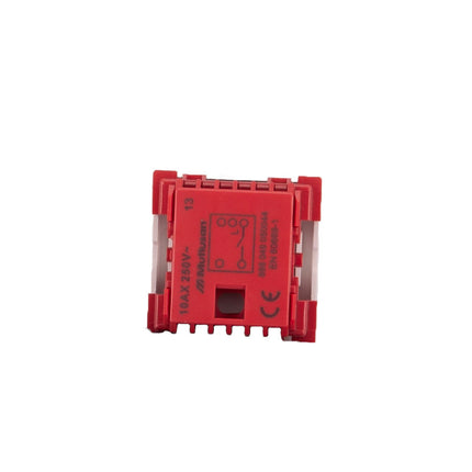 Łącznik przyciskowy 45x45 biały modułowy do koryta modularnego