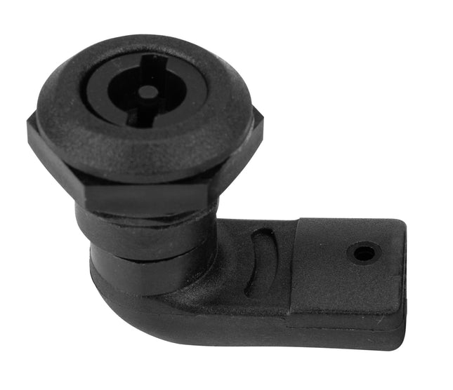 Zamek ćwierćobrotowy płetwa 3 mm z czarnego PA 1ZP-0215 Euro-Box
