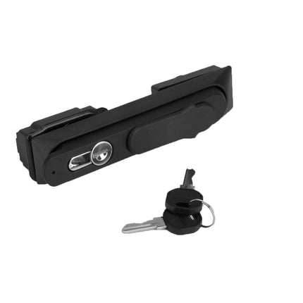 KLAMKA UCHYLNA ZAMEK HS DO ROZDZIELNI SZAF ELEKTRYCZNYCH CZARNA 1HS-0034