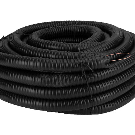 RURA KARBOWANA METALOWA PESZEL Z PILOTEM W POWŁOCE PVC FI 32/36 25 M