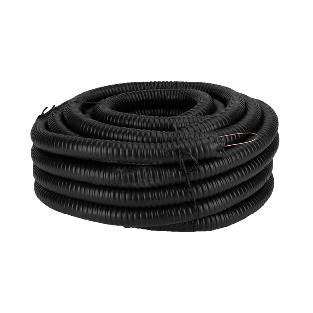 RURA KARBOWANA METALOWA PESZEL Z PILOTEM W POWŁOCE PVC FI 32/36 25 M